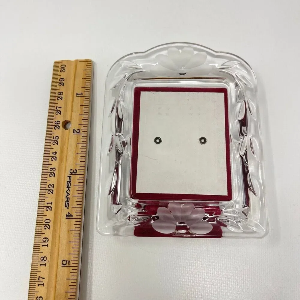 Princess House Crystal #824 Romance Lead Crystal Small Standing Picture Frame